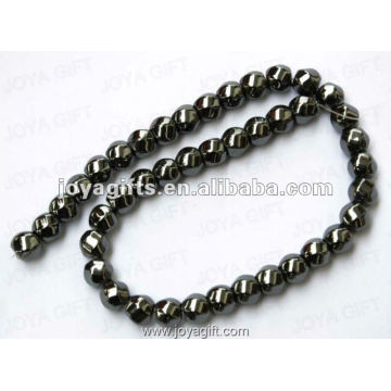 10x10MM Loose Magnetic Hematite 6Faced Twist Beads 16"